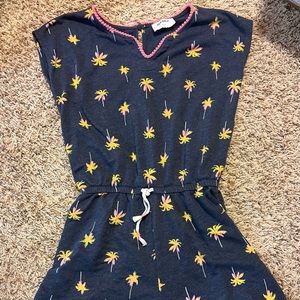 Girls size 16, navy and palm tree romper, old navy brand